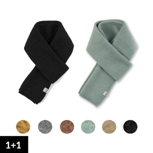 [11월25일예약발송][1+1] [UNISEX] Soft Short Knit Muffler