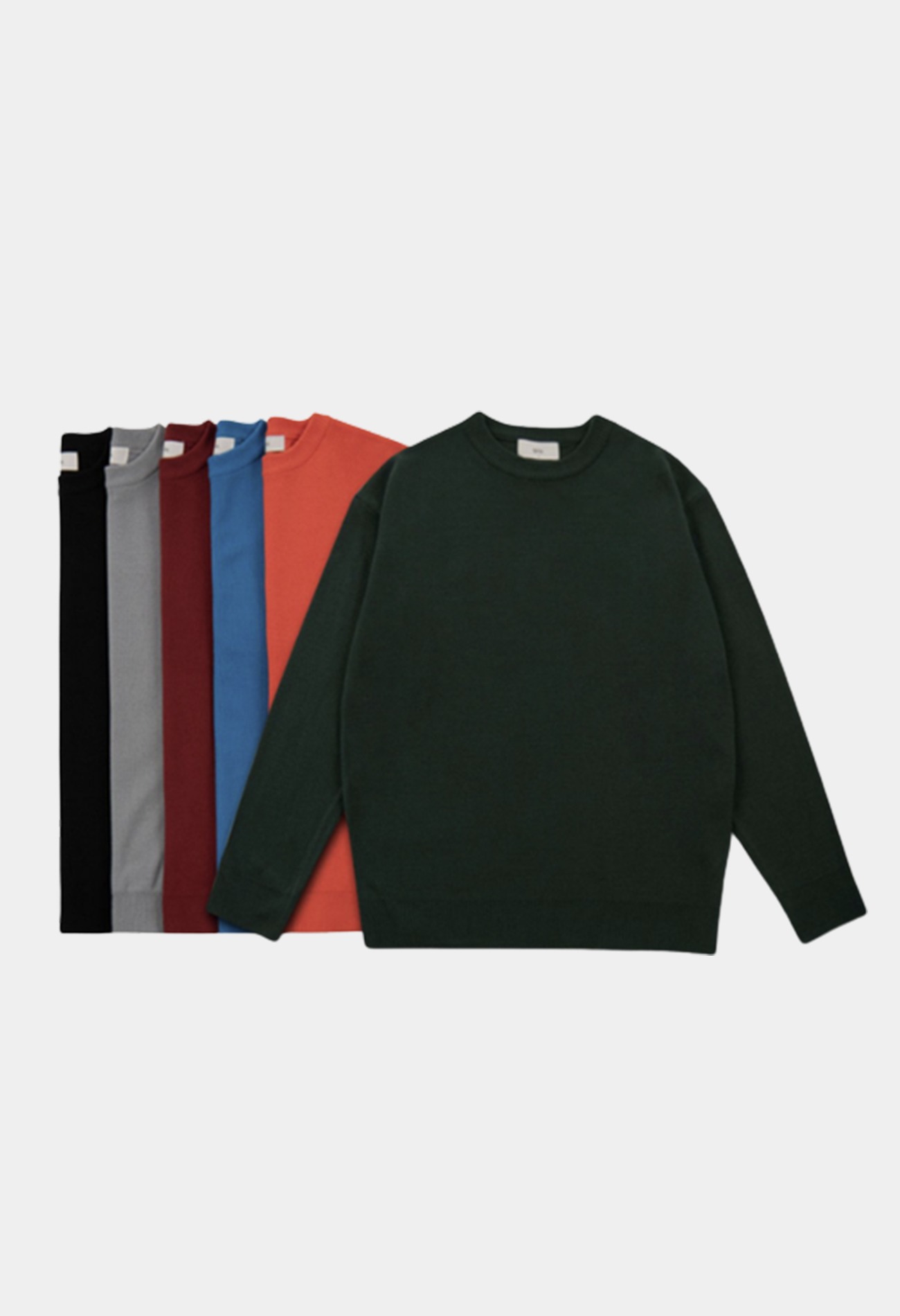 [PACKAGE] SEMI OVER CREW NECK KNIT